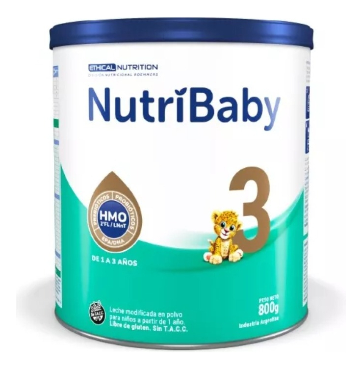 Nutribaby Hmo Leche Fórmula Infantil Etapa 3 Lata X 800 G