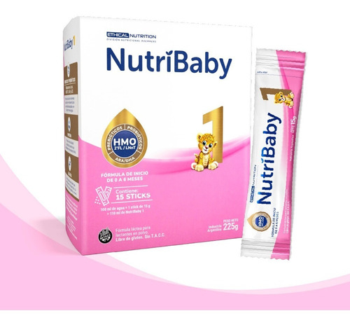 Nutribaby Hmo Leche Fórmula Infantil Etapa 1 Sticks X 15 U Sabor Sin Sabor