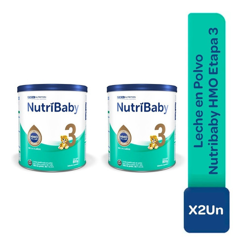 [099501012BA] Leche En Polvo Nutribaby Hmo Etapa 3 En Lata 2x800g