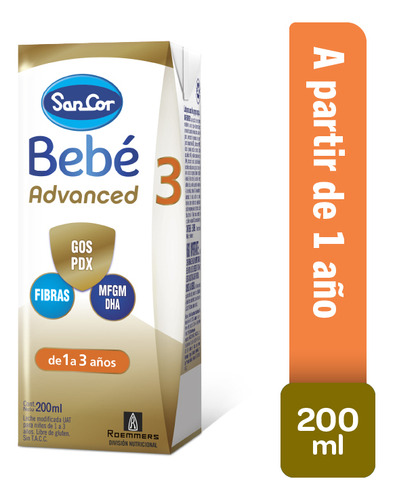 [501001027BA] Sancor Bebe Advanced Formula Etapa 3 Brick 30 Un X 200 Ml