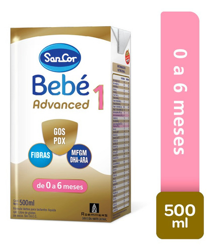 [501001023BA] Sancor Bebe Advanced Formula Etapa 1 Brick 12 Un X 500 Ml
